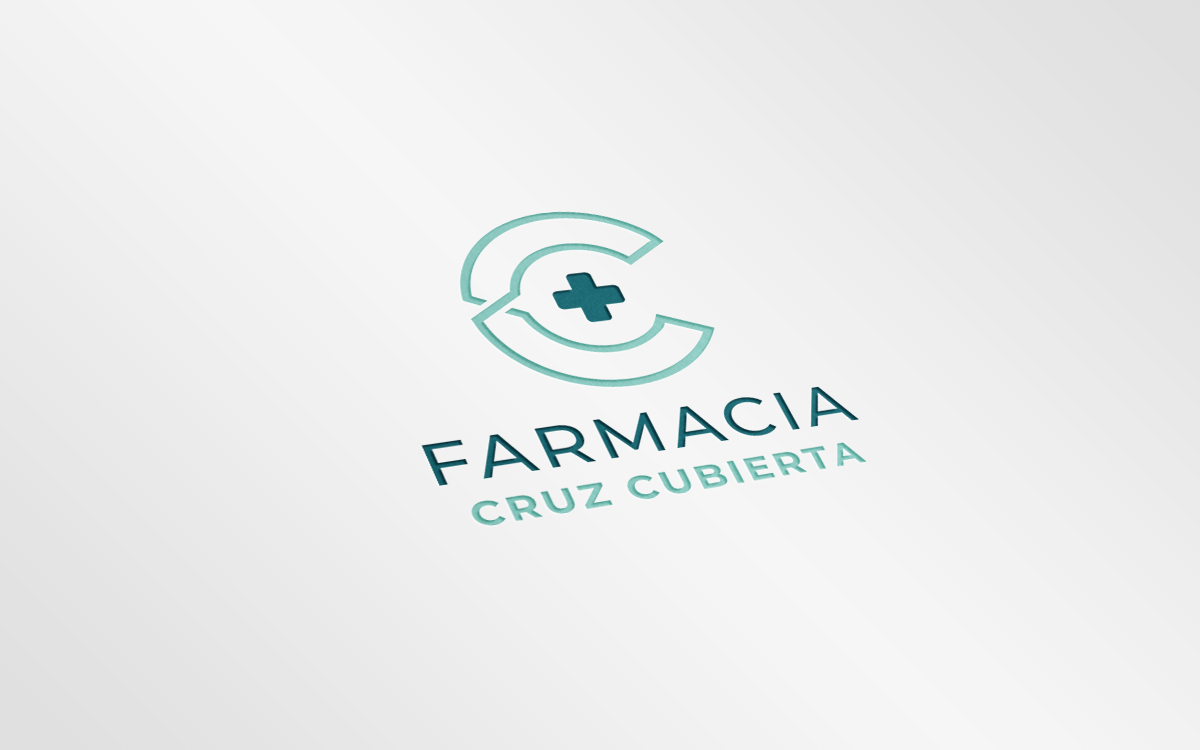 Diseño logotipo farmacia Cruz Cubierta Valencia